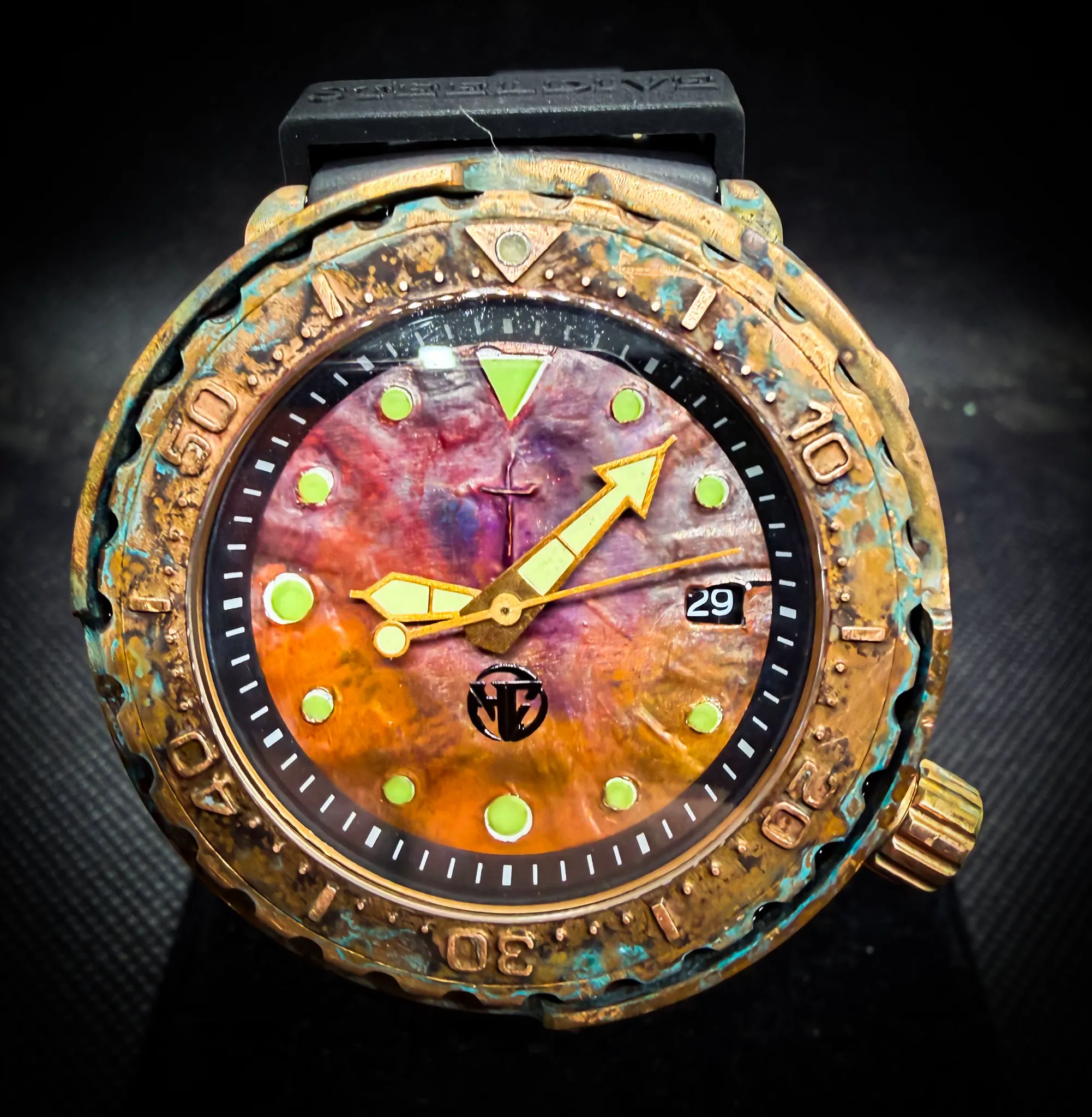 47mm Bronze Tuna — Bronze case custom build, Reno